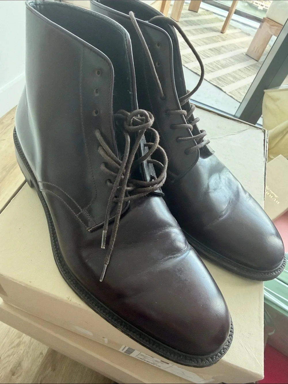 Burberry Men's Brown Leather Boots